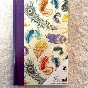 Cachet "Feathers" Lined Page Journal Notebook